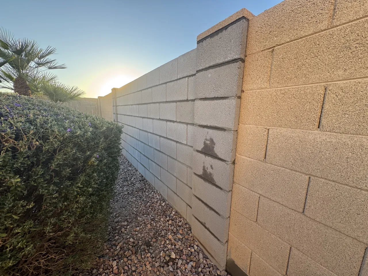 Block Fence Repair — Avondale · Rancho Santa Fe