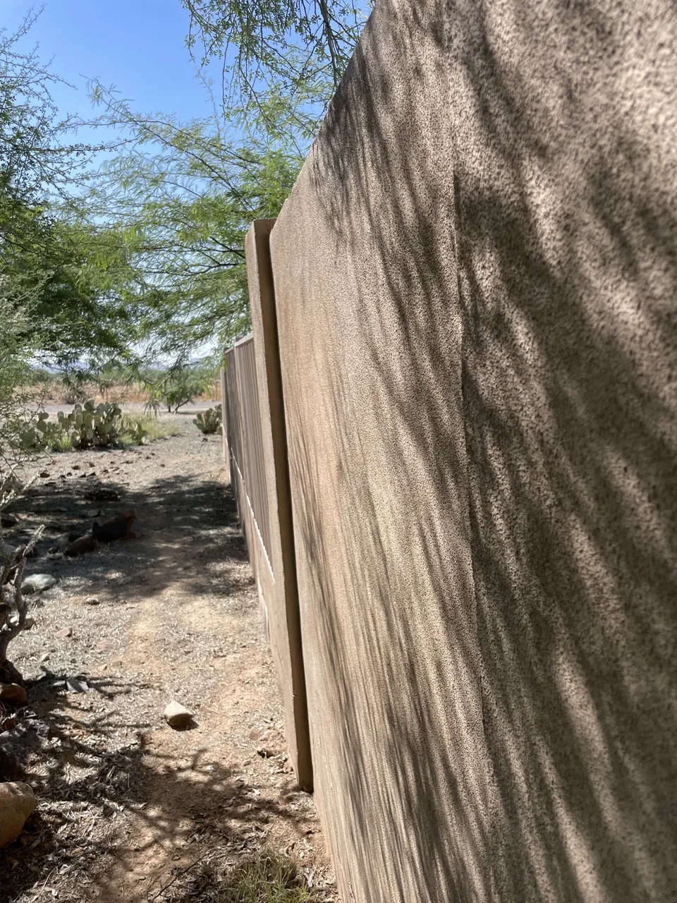 Leaning Wall — Close Side View — Cave Creek, AZ