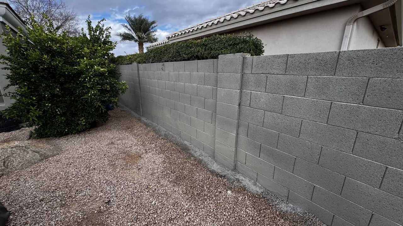 Block Fence Resurface Repair — Chandler, AZ