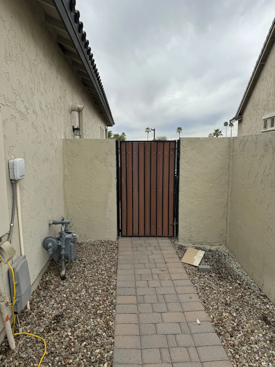 Fence Repair With Stucco & Paint — Chandler · Chandler Springs