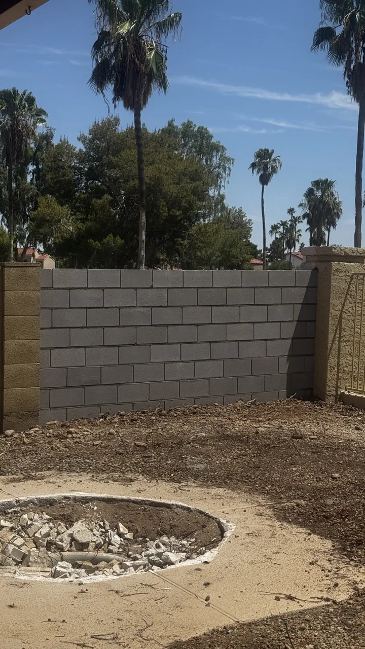 Arrowhead Block Fence Work — Glendale · Arrowhead