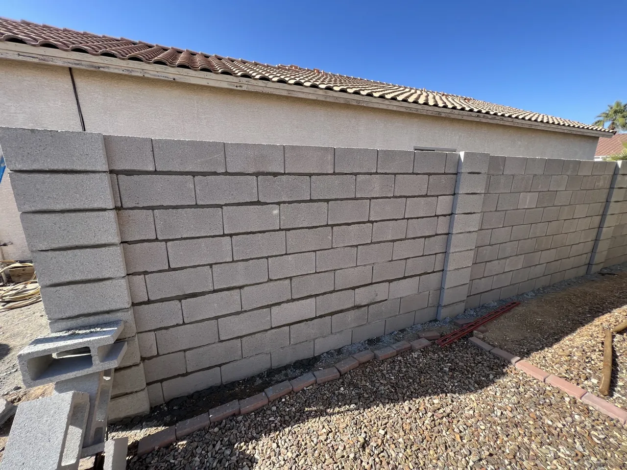 CMU Fence Repair Section — Surprise, AZ