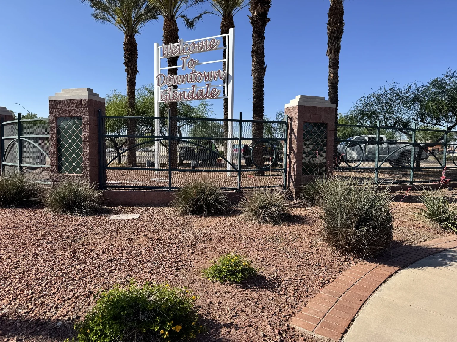 Completed Fence Base & Masonry Repair in Glendale, AZ
